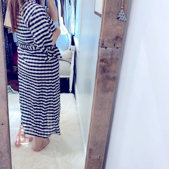 H&M checkered maxi dress size xsmall - Picture 4 of 11